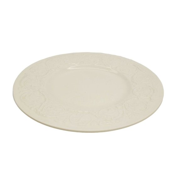 Wedgwood Patrician Etruria & Barlaston Crème Embossed Salad Plates, Set Of 2  8" - Picture 4 of 8